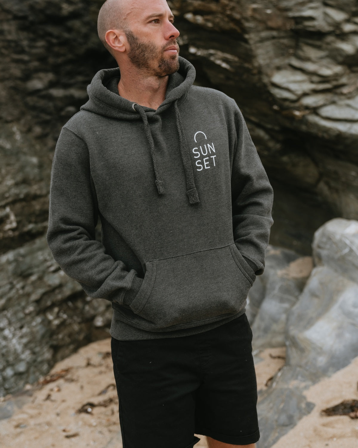 Men's Heavyweight Hoodie - Dark Grey – Sunset Surf Shop
