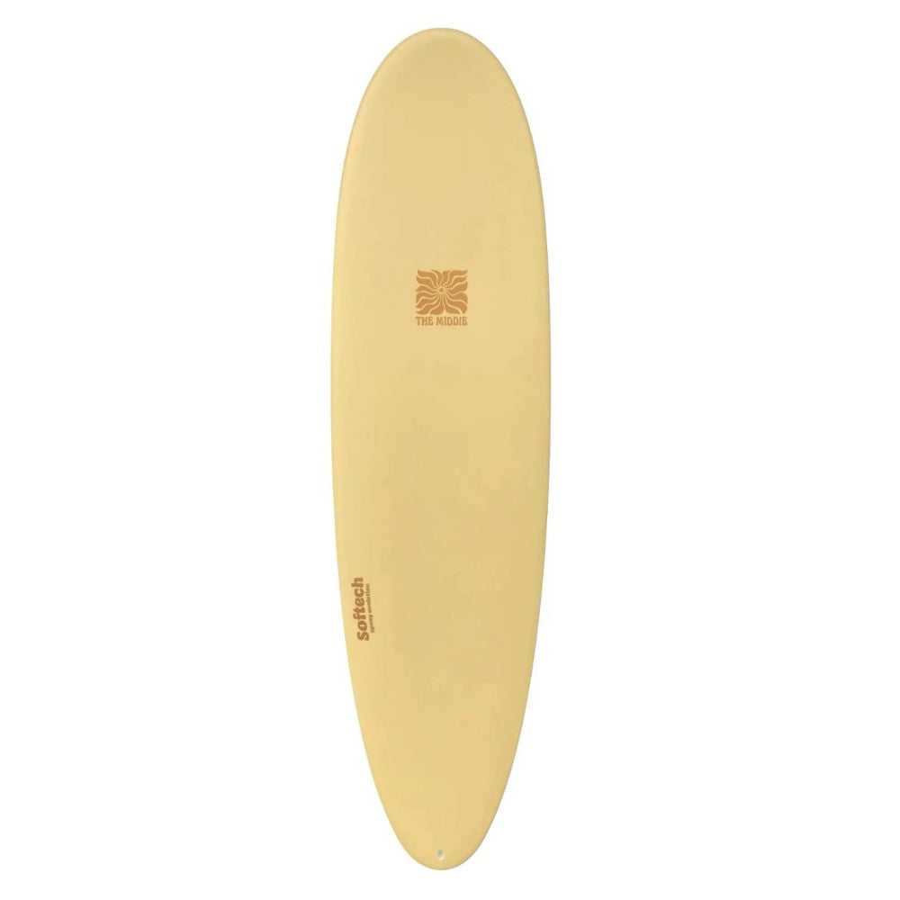 Softech Middie FCS II 6ft 10 Soft Top Surfboard - Butter Palms