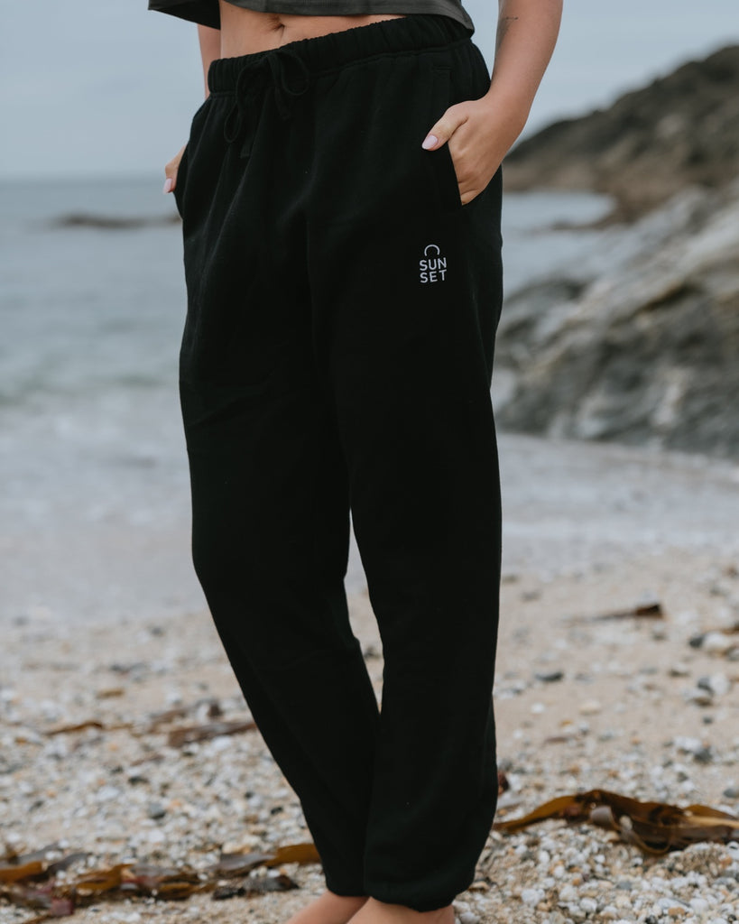 Sunset Surf Classic Joggers - Black