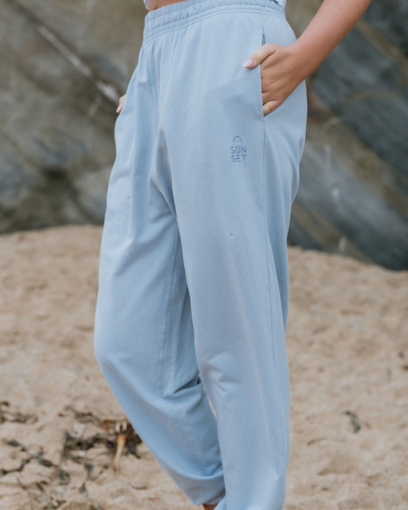 Sunset Surf Women's Relaxed Fit Joggers – Blue