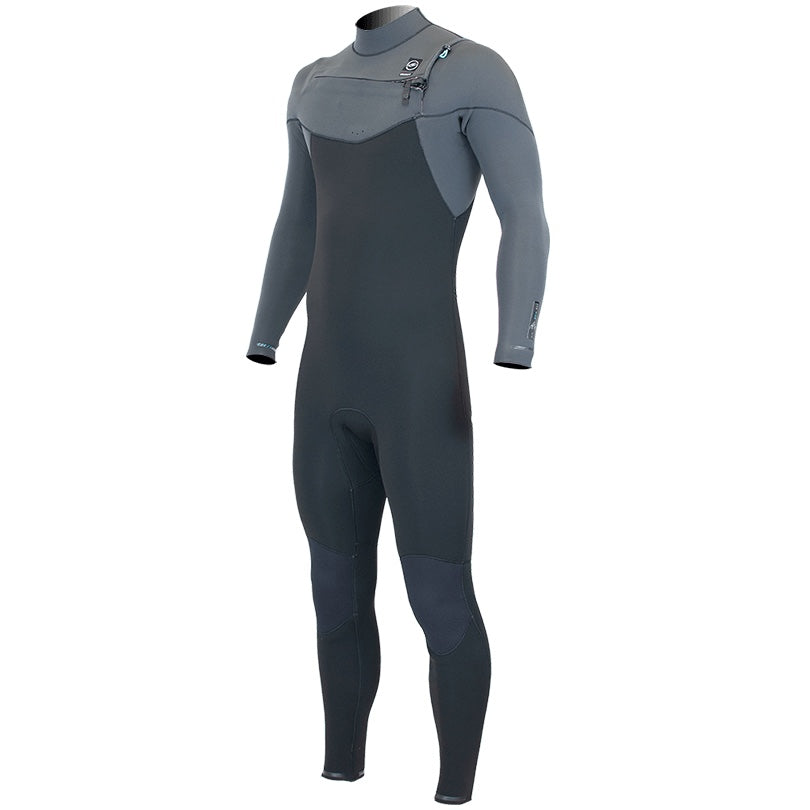 Alder Evo Fire Mens 5/4mm Chest Zip Wetsuit - Jet