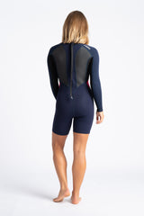 C-Skins Element Womens 3/2mm Spring Wetsuit - Slate, Black & Coral