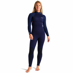 C-Skins Surflite Womens 4/3mm Back Zip Wetsuit - Slate & Multi