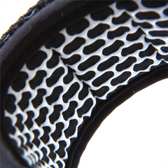 FCS All Round Essential 8ft Surfboard Leash - White & Black