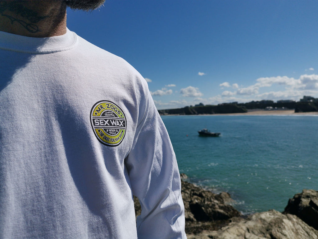 Sex Wax 'The Fade' Long Sleeve Tee - White