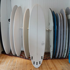 Sunset Mid Length FCS II 6ft 8 Surfboard - White
