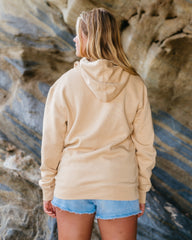 Sunset Surf Womens Hoodie - Sandy Yellow