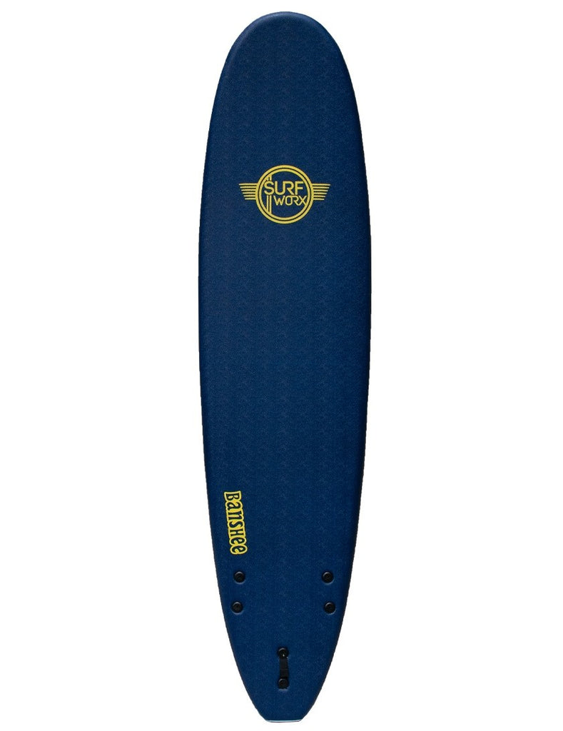 Surfworx Banshee Mini Mal 7ft 6 Soft Surfboard - Mid Blue