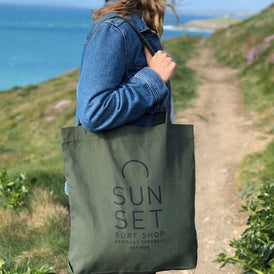 Sunset Surf Tote Bag - Khaki