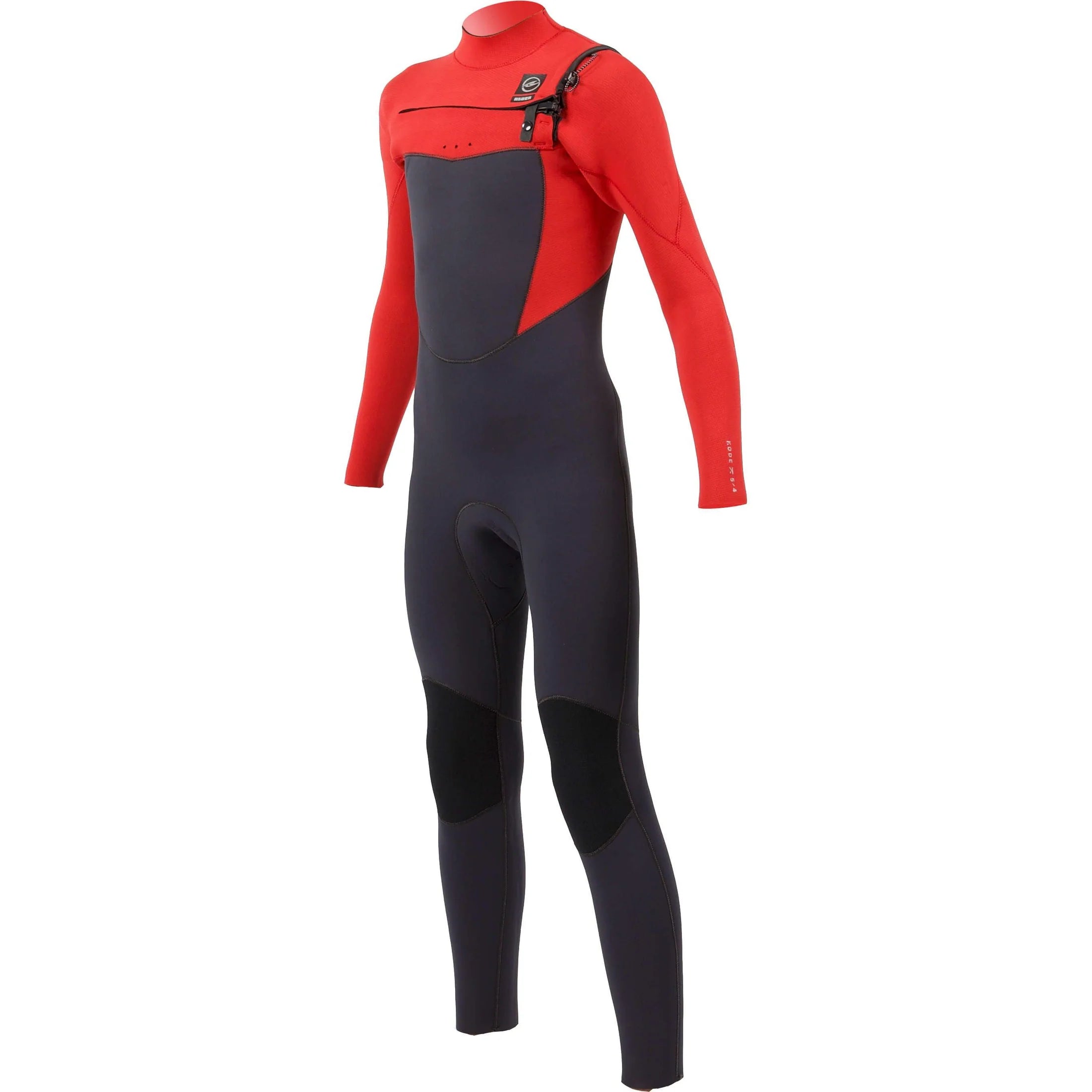Alder Kode Kids 5/4mm Chest Zip Wetsuit - Red