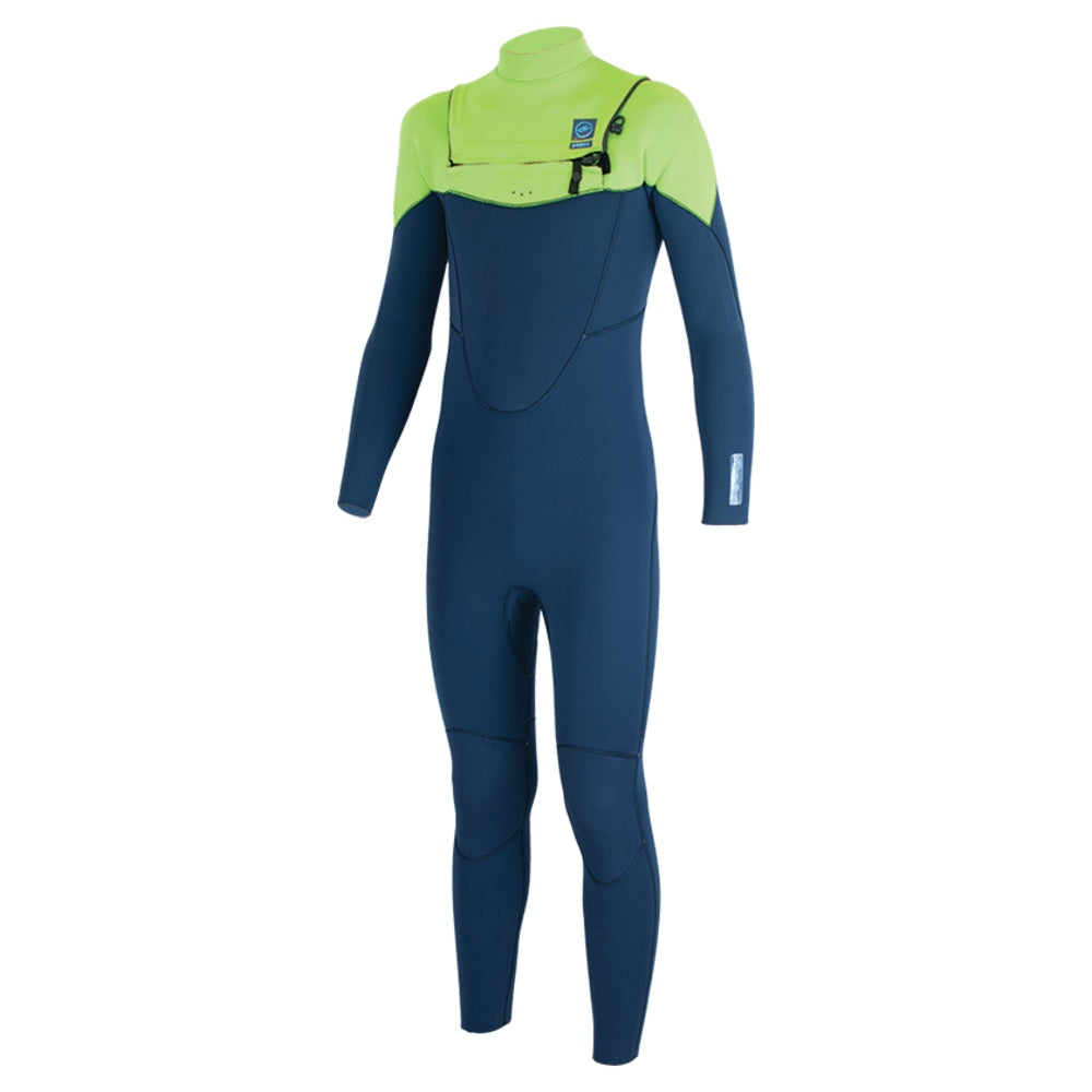 Alder Revo Kids 3/2mm Chest Zip Wetsuit - Lime