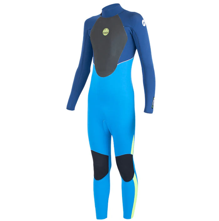 Alder Stealth Kids 3/2mm Back Zip Wetsuit - Blue