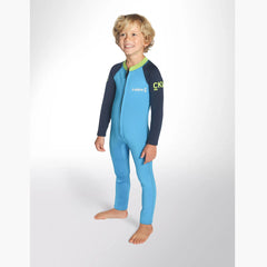 C-Skins C-Kid Baby Steamer Wetsuit - Cyan, Navy & Lime