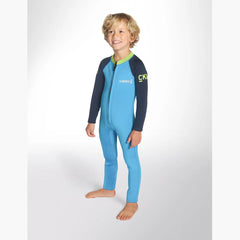 C-Skins C-Kid Baby Steamer Wetsuit - Cyan, Navy & Lime