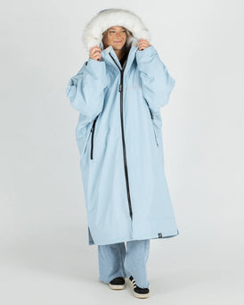 Dryrobe Advance Alpine Range Long Sleeve Change Coat - Ice Blue