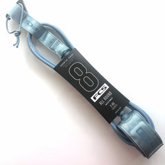 FCS All Round Essential 8ft Surfboard Leash - Tranquil Blue