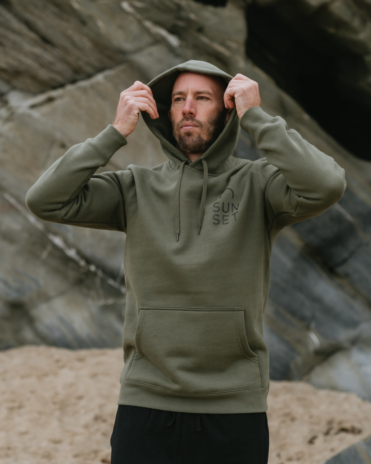 Men's Classic Hoodie - Khaki