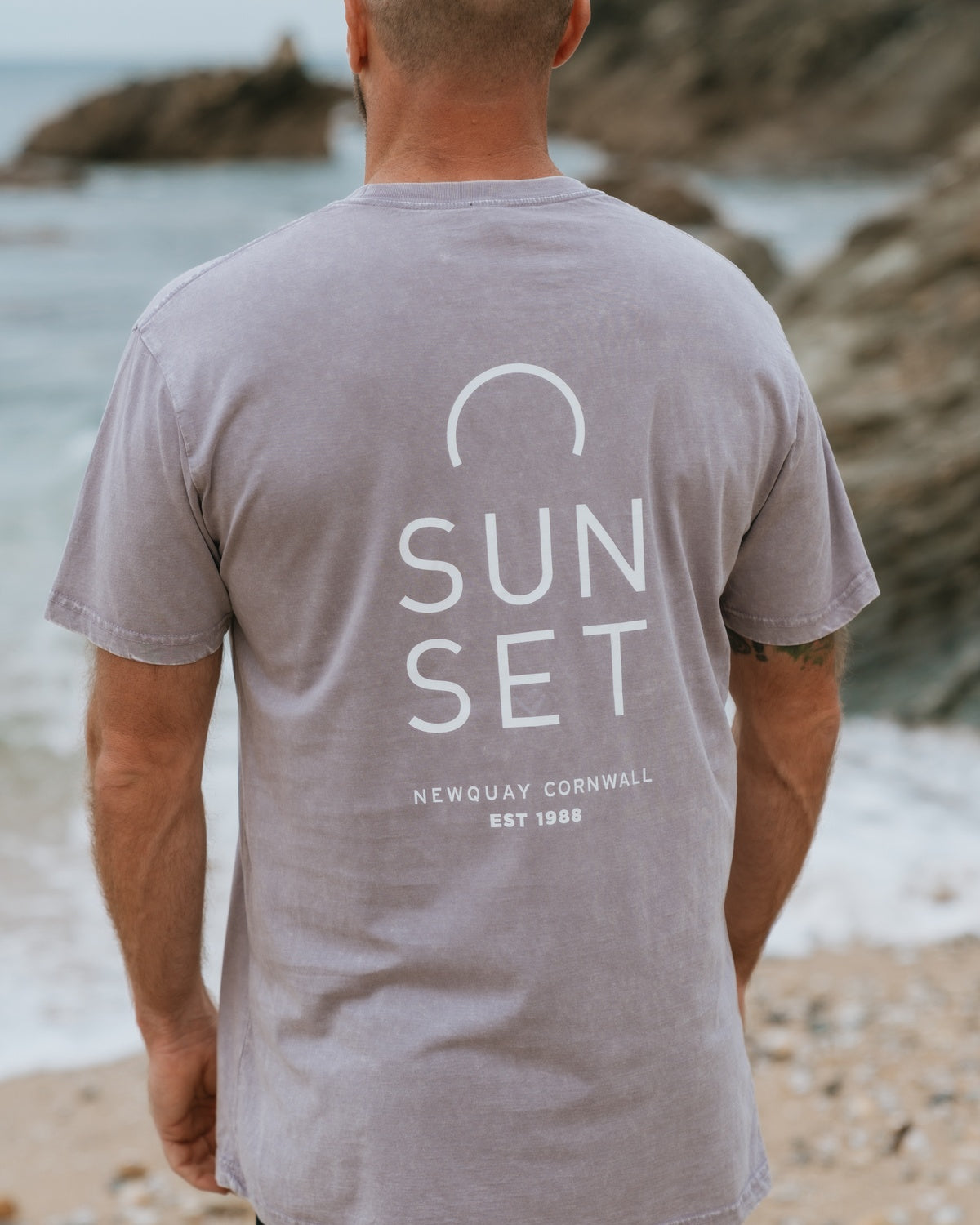 Men's Core Stonewash T-Shirt - Pebble Grey