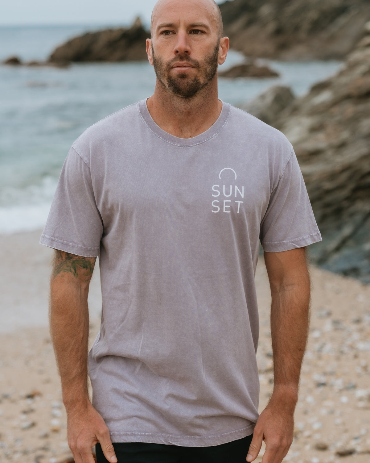 Men's Core Stonewash T-Shirt - Pebble Grey
