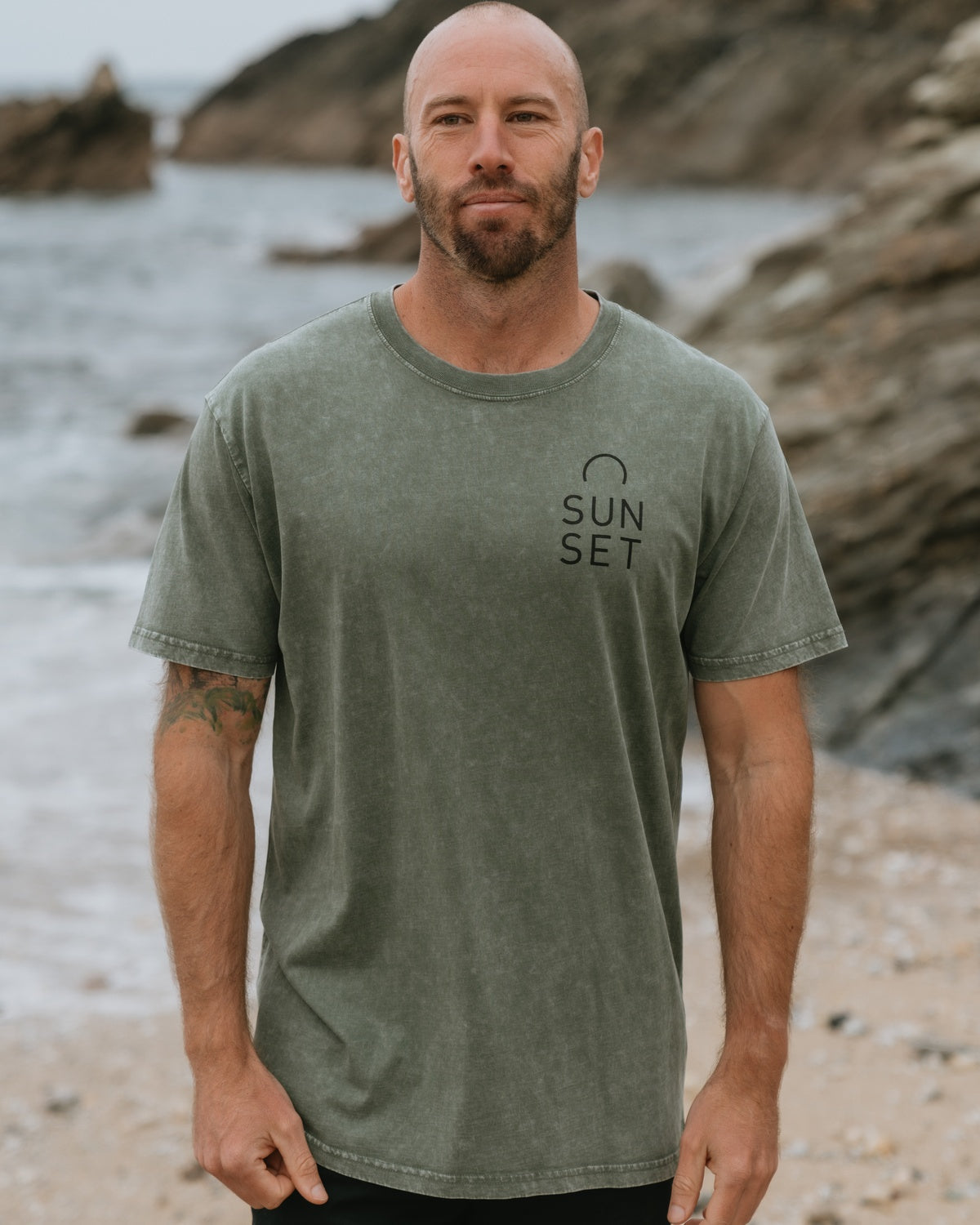 Men's Core Stonewash T-Shirt - Stone Green