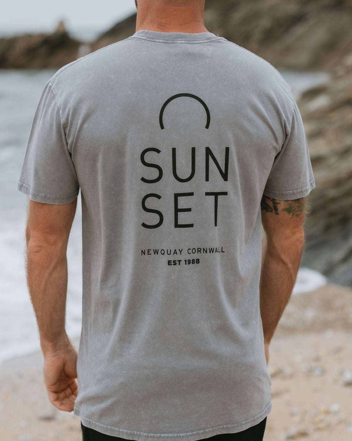 Men's Core Stonewash T-Shirt - Stone Grey