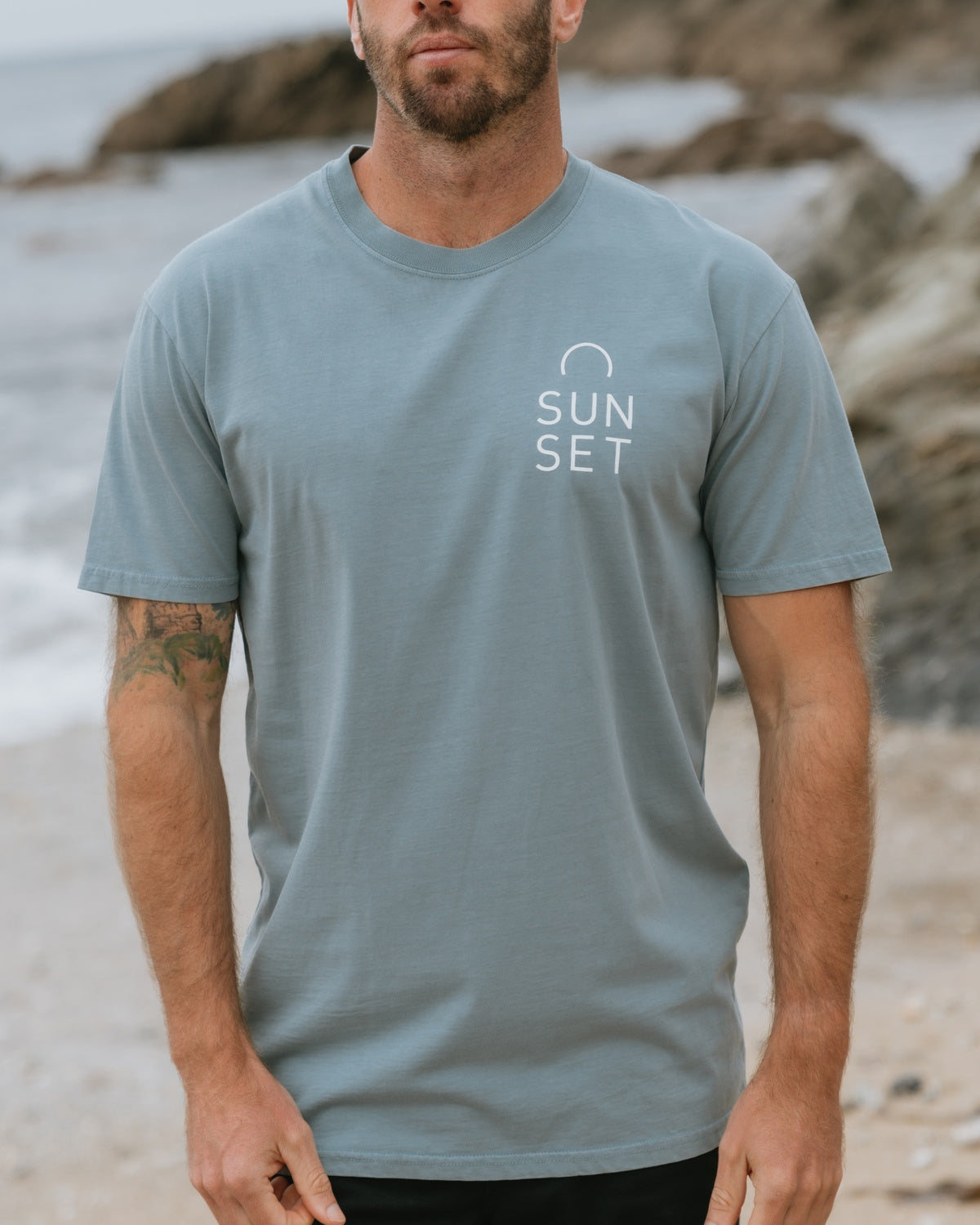Men's Essential T-Shirt - Faded Slate