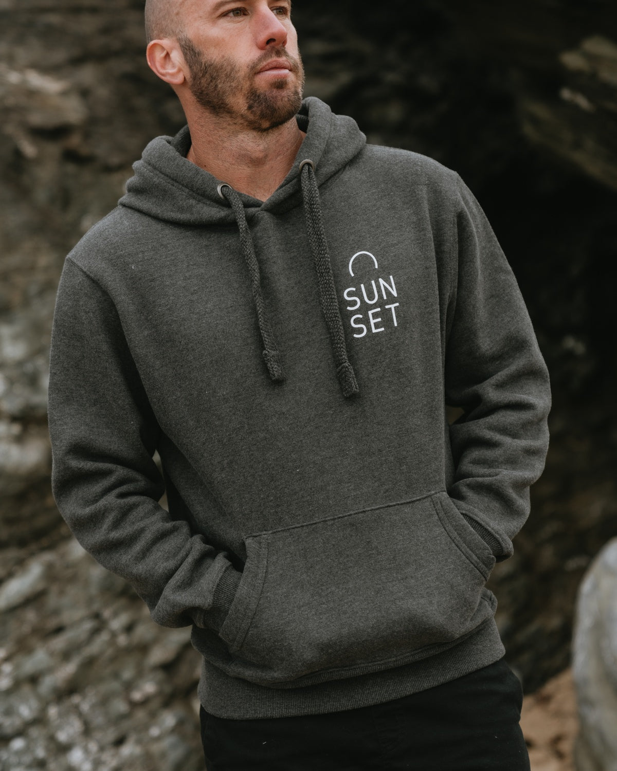 Men's Heavyweight Hoodie - Dark Grey
