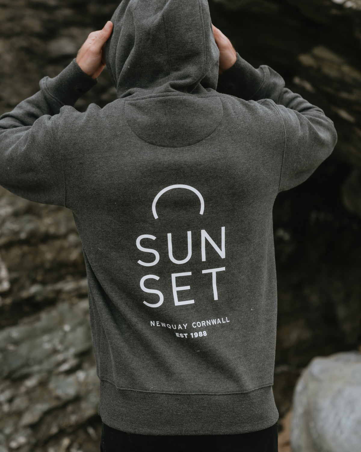 Men's Heavyweight Hoodie - Dark Grey – Sunset Surf Shop