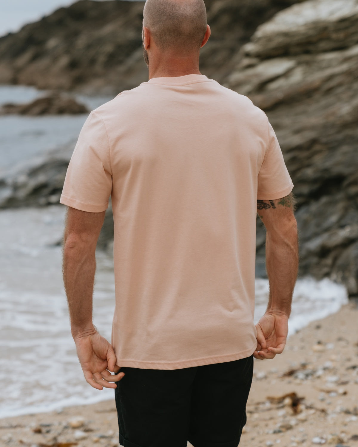 Men's Vista Organic T-Shirt - Peach