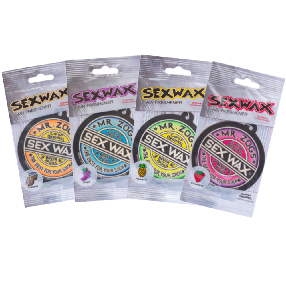 Sex Wax Coconut, Strawberry and Pineapple Air Freshener 6 Pack  : Automotive