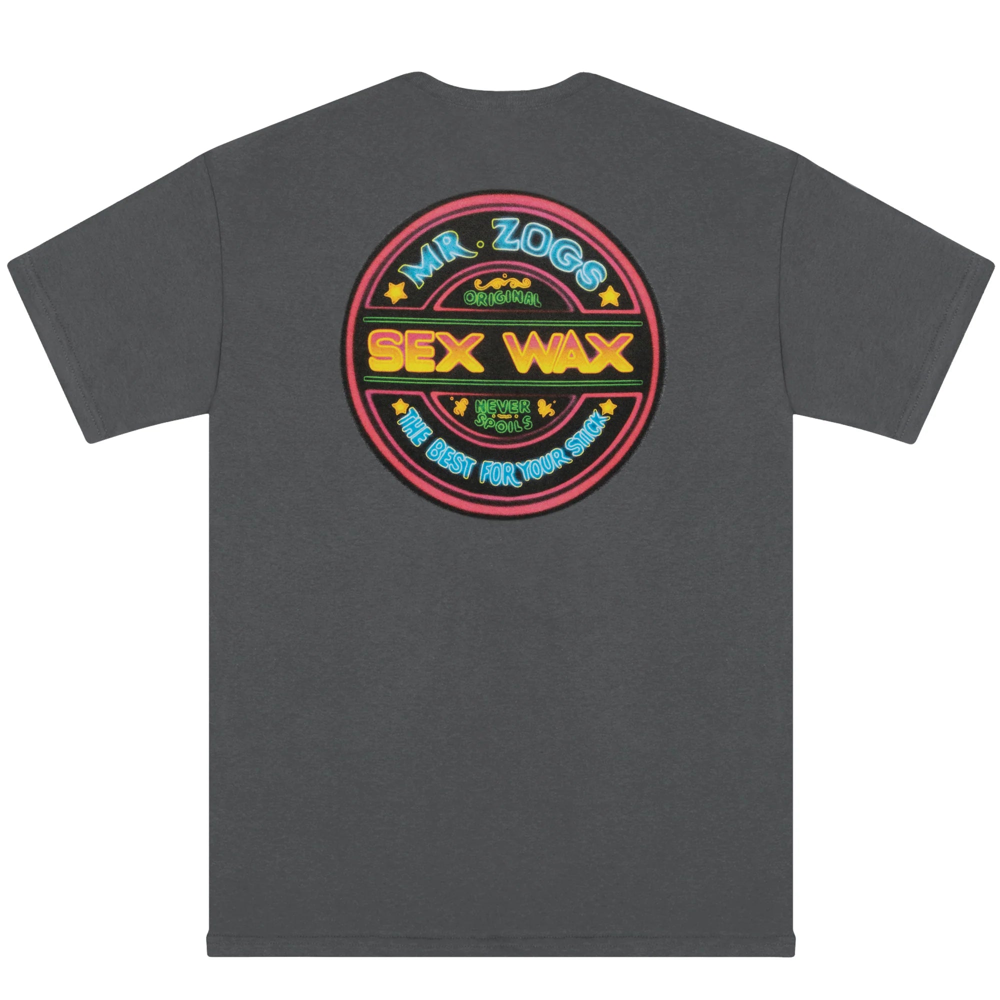 Sex Wax 'Neon' Tee - Dark Heather Grey