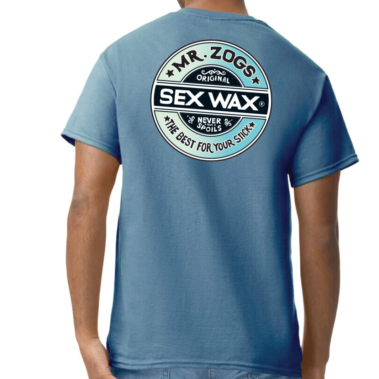 Sex Wax 'The Fade' Tee - Heather Indigo