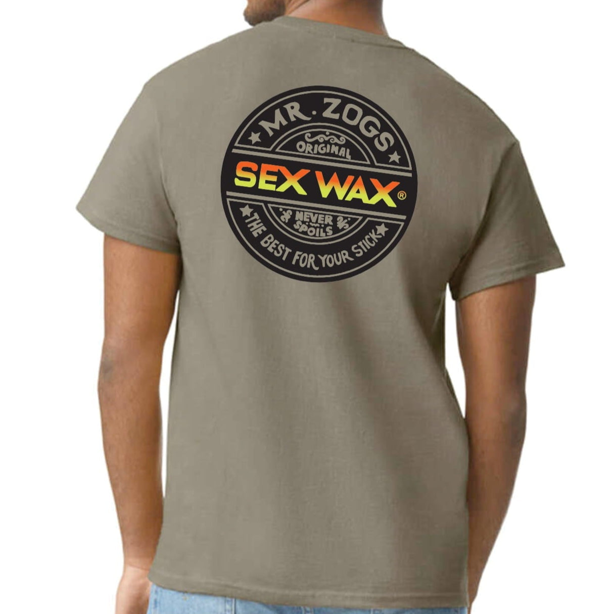 Sex Wax 'Word Fade' Tee - Prairie Dust