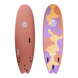 Softech Sally Fitzgibbons 6ft 6 Soft Surfboard - Ginger Biscuit