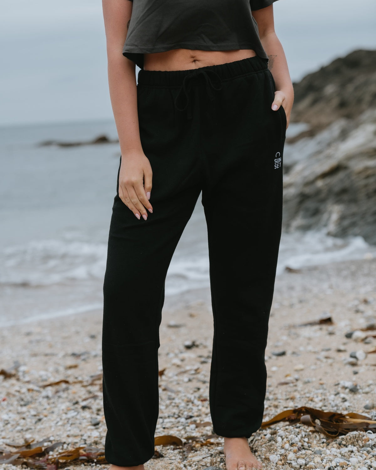 Sunset Surf Classic Joggers - Black