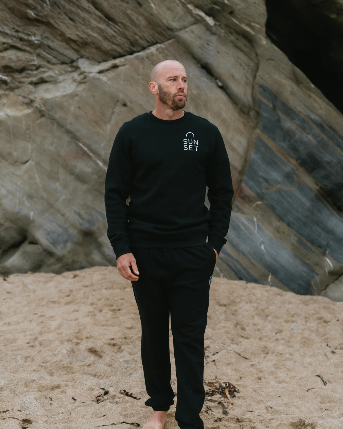 Sunset Surf Classic Joggers - Black