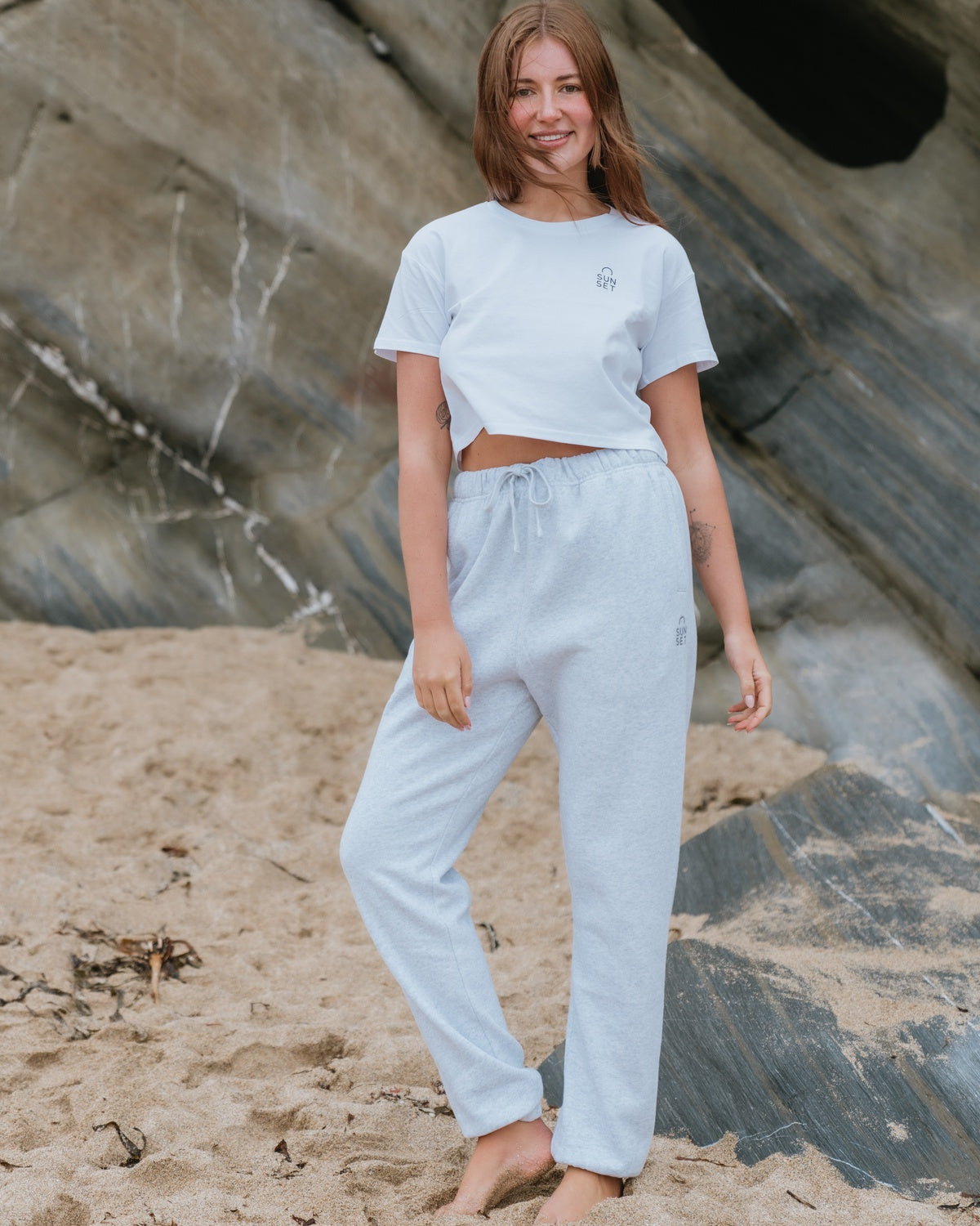 Sunset Surf Classic Joggers - Light Grey