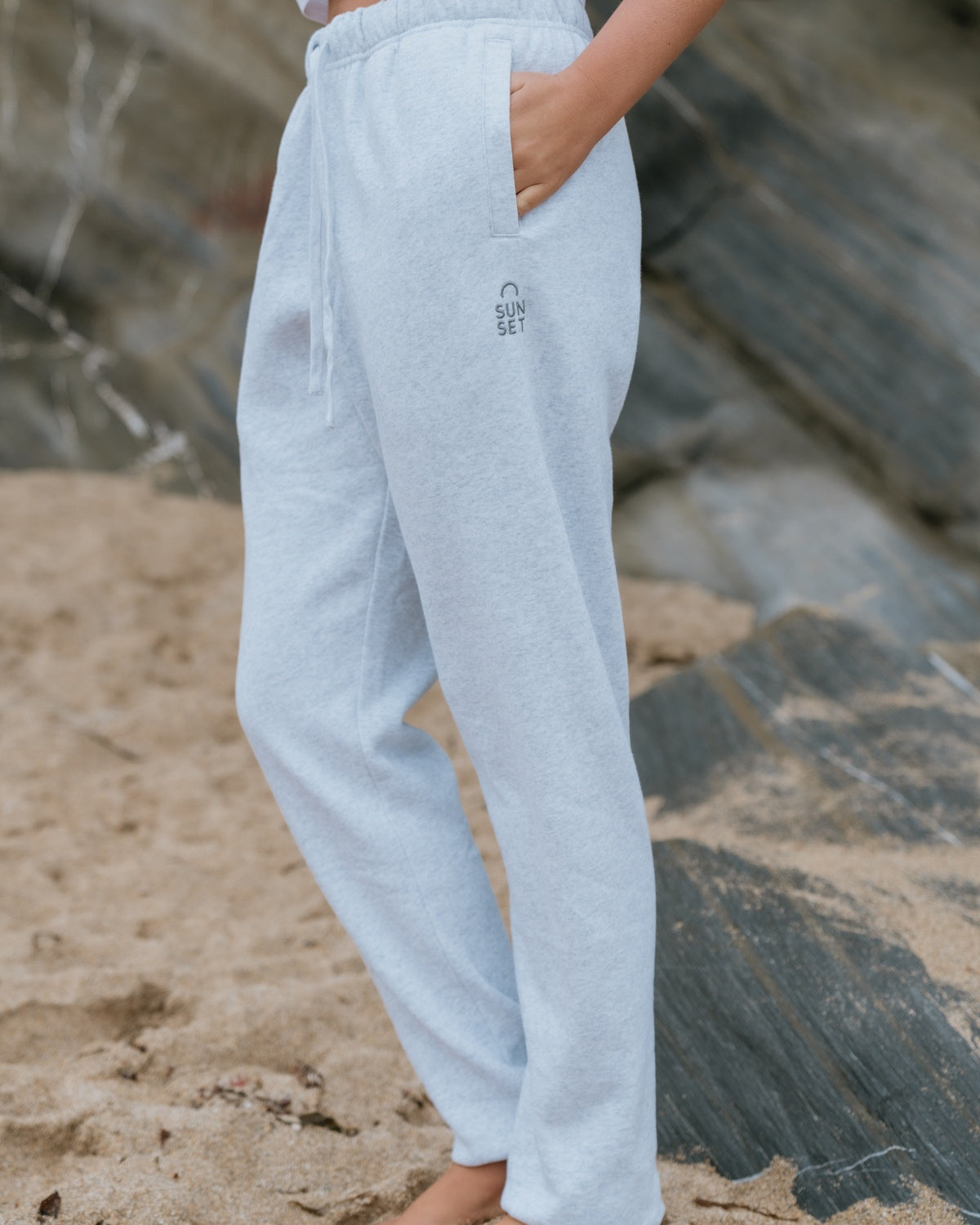 Sunset Surf Classic Joggers - Light Grey