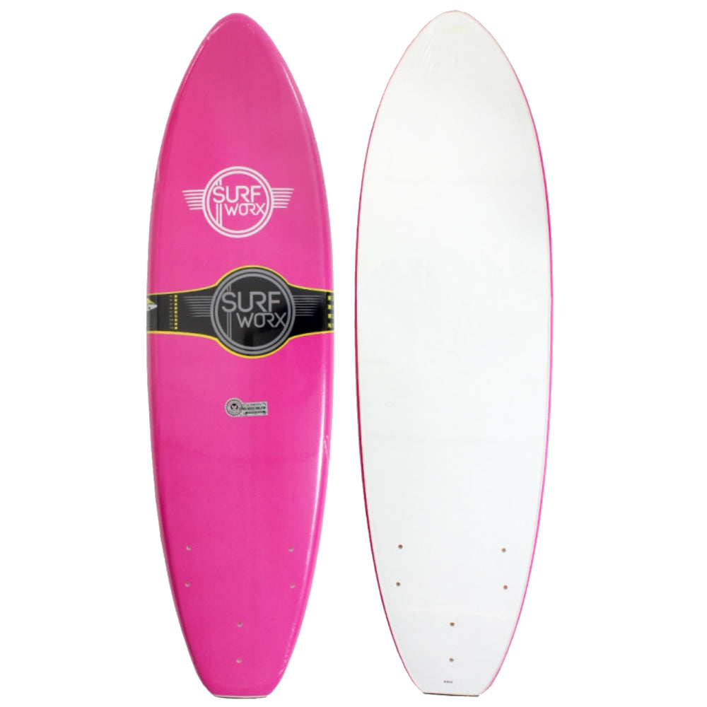 Surfworx Base Mini Mal 6ft 0 Soft Surfboard - Pink