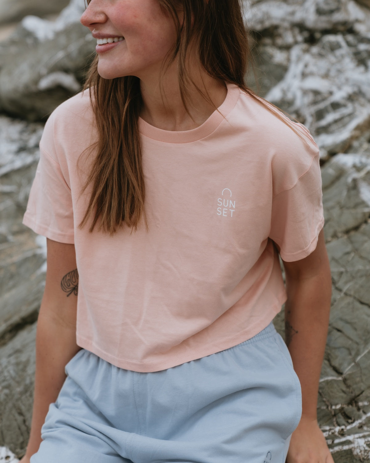 Women’s Classic Cropped T-Shirt - Coral