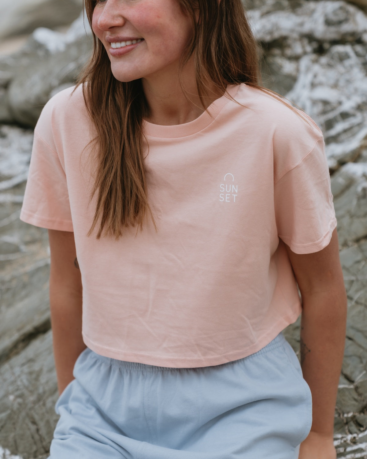Women’s Classic Cropped T-Shirt - Coral
