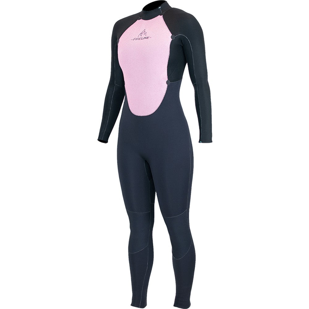 Alder Stealth Womens 4/3mm Back Zip Wetsuit - Graphite