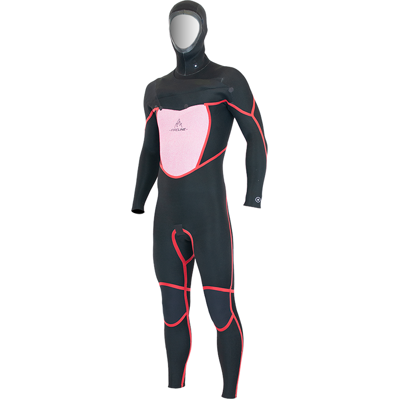 Alder Torch FX Mens 5/4mm Chest Zip Hooded Wetsuit - Blue