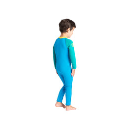 C-Skins C-Kid Baby Steamer Wetsuit - Cyan / Green / Aurora Yellow