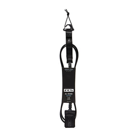 FCS All Round Essential 7ft Surfboard Leash - Black