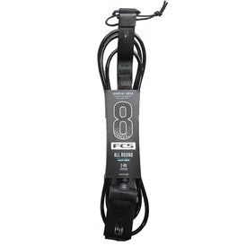 FCS All Round Essential 8ft Surfboard Leash - Black