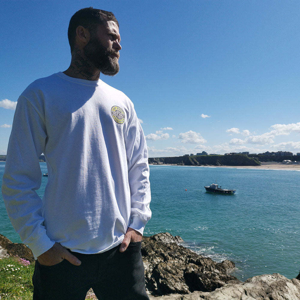 Sex Wax 'The Fade' Long Sleeve Tee - White