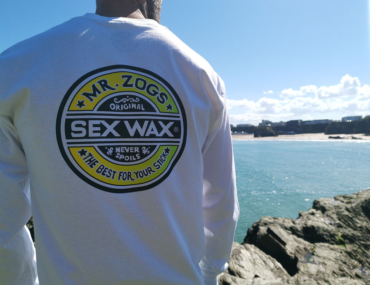 Sex Wax 'The Fade' Long Sleeve Tee - White