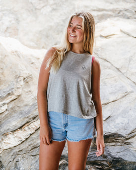 Sunset Surf Organic Dancer Vest - Heather Grey