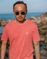 Sunset Surf Vintage Organic Tee - Red Clay